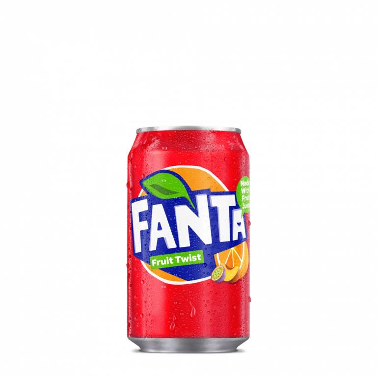 Fanta 330mL Fruit Twist Soda Loads Of Water