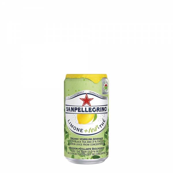 san pellegrino organic lemon black tea flavoured drink 250ml