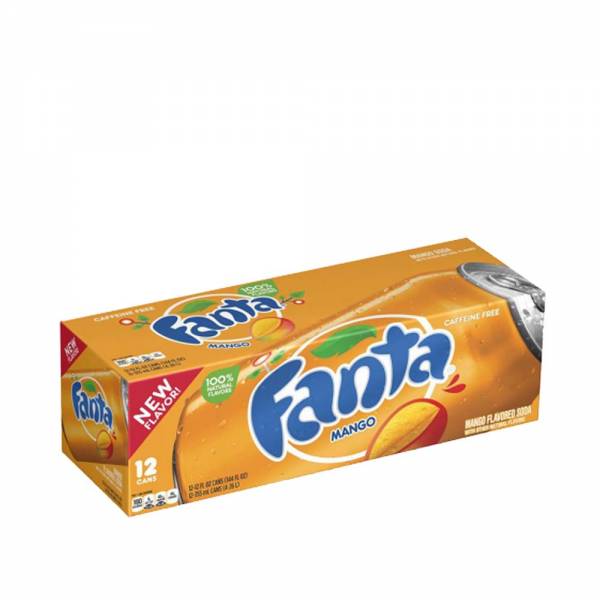 fanta mango caffeine free 12x330ml