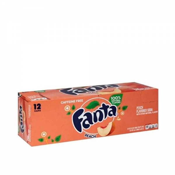 fanta peach caffeine free 12x330ml