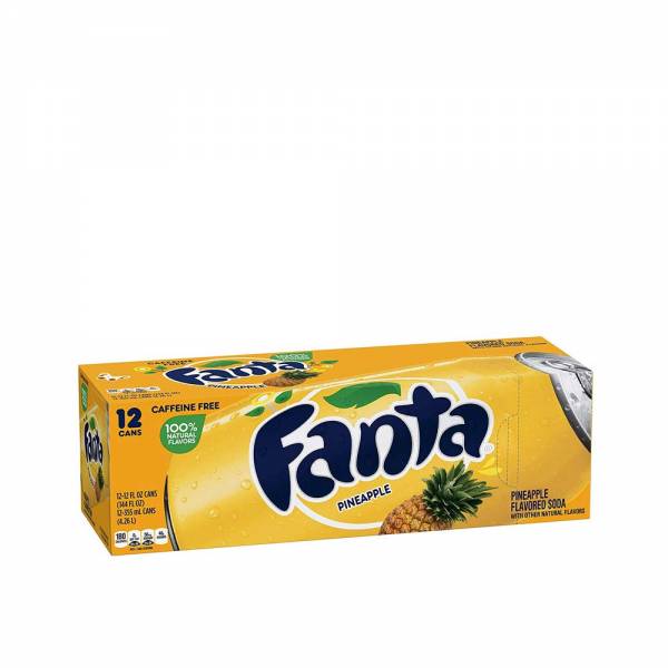 fanta pineapple caffeine free 12x330ml