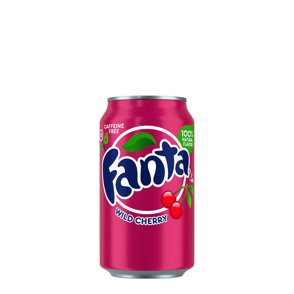  Fanta  330mL Wild  Cherry  Soda  Loads of Water