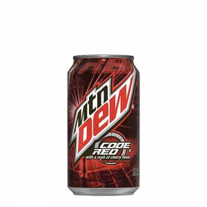 mountain dew code red cherry soda 330ml