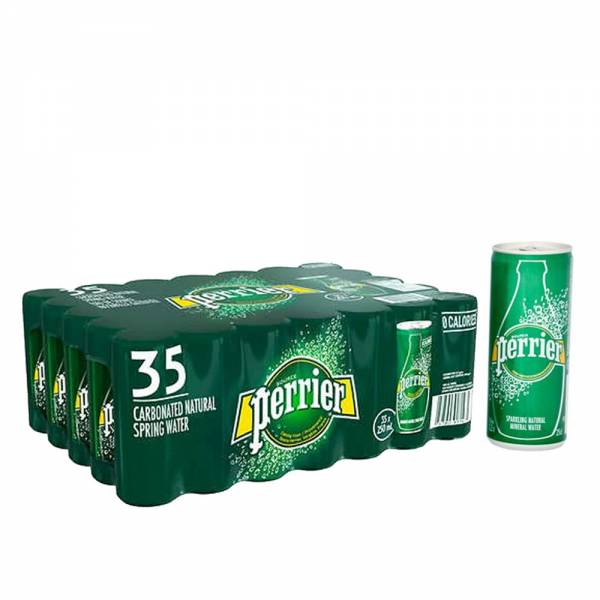 perrier sparkling water can 35x250ml