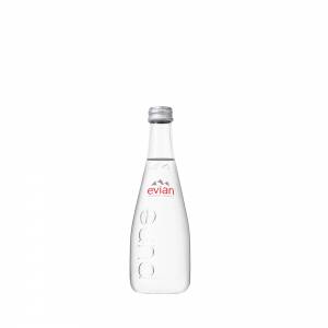 Evian 330mL Still Water Glass